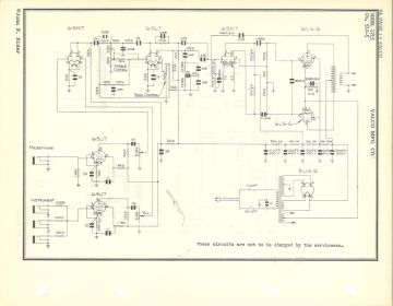National 510 5 ;Chassis schematic circuit diagram